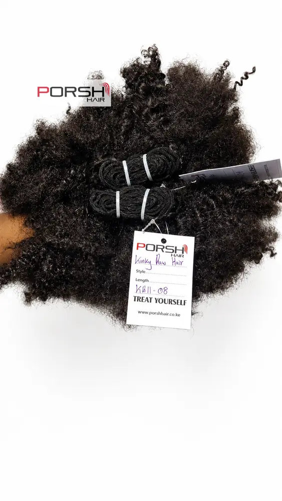 KINKY RAW HAIR 8 INCHES